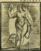 Picture 53 of 358 from Iconologia di Cesare Ripa ... Divisa in tre libri, ne i quali si esprimono varie imagini di virtù, vitij, affetti, passioni humane, arti, discipline, humori, elementi, corpi celesti, prouincie d'Italia, fiumi, & altre materie infinite vtili ad ogni stato di persone (1669), leaf 154