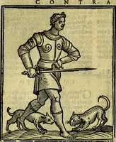 An illustration from Iconologia di Cesare Ripa ... Divisa in tre libri, ne i quali si esprimono varie imagini di virtù, vitij, affetti, passioni humane, arti, discipline, humori, elementi, corpi celesti, prouincie d'Italia, fiumi, & altre materie infinite vtili ad ogni stato di persone (1669)