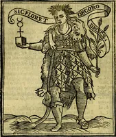 Picture 88 of 358 from Iconologia di Cesare Ripa ... Divisa in tre libri, ne i quali si esprimono varie imagini di virtù, vitij, affetti, passioni humane, arti, discipline, humori, elementi, corpi celesti, prouincie d'Italia, fiumi, & altre materie infinite vtili ad ogni stato di persone (1669), leaf 197