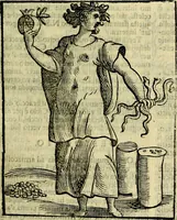 An illustration from Iconologia di Cesare Ripa ... Divisa in tre libri, ne i quali si esprimono varie imagini di virtù, vitij, affetti, passioni humane, arti, discipline, humori, elementi, corpi celesti, prouincie d'Italia, fiumi, & altre materie infinite vtili ad ogni stato di persone (1669)