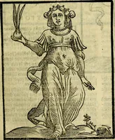An illustration from Iconologia di Cesare Ripa ... Divisa in tre libri, ne i quali si esprimono varie imagini di virtù, vitij, affetti, passioni humane, arti, discipline, humori, elementi, corpi celesti, prouincie d'Italia, fiumi, & altre materie infinite vtili ad ogni stato di persone (1669)