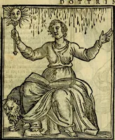 Picture 108 of 358 from Iconologia di Cesare Ripa ... Divisa in tre libri, ne i quali si esprimono varie imagini di virtù, vitij, affetti, passioni humane, arti, discipline, humori, elementi, corpi celesti, prouincie d'Italia, fiumi, & altre materie infinite vtili ad ogni stato di persone (1669), leaf 230