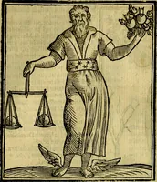 An illustration from Iconologia di Cesare Ripa ... Divisa in tre libri, ne i quali si esprimono varie imagini di virtù, vitij, affetti, passioni humane, arti, discipline, humori, elementi, corpi celesti, prouincie d'Italia, fiumi, & altre materie infinite vtili ad ogni stato di persone (1669)