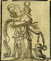 An illustration from Iconologia di Cesare Ripa ... Divisa in tre libri, ne i quali si esprimono varie imagini di virtù, vitij, affetti, passioni humane, arti, discipline, humori, elementi, corpi celesti, prouincie d'Italia, fiumi, & altre materie infinite vtili ad ogni stato di persone (1669)