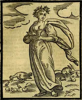 An illustration from Iconologia di Cesare Ripa ... Divisa in tre libri, ne i quali si esprimono varie imagini di virtù, vitij, affetti, passioni humane, arti, discipline, humori, elementi, corpi celesti, prouincie d'Italia, fiumi, & altre materie infinite vtili ad ogni stato di persone (1669)