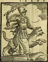 Picture 127 of 358 from Iconologia di Cesare Ripa ... Divisa in tre libri, ne i quali si esprimono varie imagini di virtù, vitij, affetti, passioni humane, arti, discipline, humori, elementi, corpi celesti, prouincie d'Italia, fiumi, & altre materie infinite vtili ad ogni stato di persone (1669), leaf 268