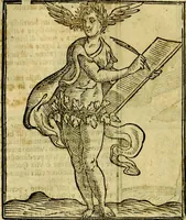 An illustration from Iconologia di Cesare Ripa ... Divisa in tre libri, ne i quali si esprimono varie imagini di virtù, vitij, affetti, passioni humane, arti, discipline, humori, elementi, corpi celesti, prouincie d'Italia, fiumi, & altre materie infinite vtili ad ogni stato di persone (1669)