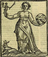 An illustration from Iconologia di Cesare Ripa ... Divisa in tre libri, ne i quali si esprimono varie imagini di virtù, vitij, affetti, passioni humane, arti, discipline, humori, elementi, corpi celesti, prouincie d'Italia, fiumi, & altre materie infinite vtili ad ogni stato di persone (1669)