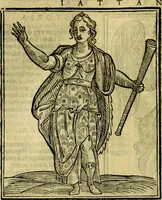An illustration from Iconologia di Cesare Ripa ... Divisa in tre libri, ne i quali si esprimono varie imagini di virtù, vitij, affetti, passioni humane, arti, discipline, humori, elementi, corpi celesti, prouincie d'Italia, fiumi, & altre materie infinite vtili ad ogni stato di persone (1669)