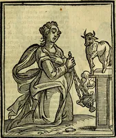 Picture 162 of 358 from Iconologia di Cesare Ripa ... Divisa in tre libri, ne i quali si esprimono varie imagini di virtù, vitij, affetti, passioni humane, arti, discipline, humori, elementi, corpi celesti, prouincie d'Italia, fiumi, & altre materie infinite vtili ad ogni stato di persone (1669), leaf 334