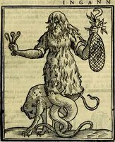 An illustration from Iconologia di Cesare Ripa ... Divisa in tre libri, ne i quali si esprimono varie imagini di virtù, vitij, affetti, passioni humane, arti, discipline, humori, elementi, corpi celesti, prouincie d'Italia, fiumi, & altre materie infinite vtili ad ogni stato di persone (1669)