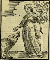 An illustration from Iconologia di Cesare Ripa ... Divisa in tre libri, ne i quali si esprimono varie imagini di virtù, vitij, affetti, passioni humane, arti, discipline, humori, elementi, corpi celesti, prouincie d'Italia, fiumi, & altre materie infinite vtili ad ogni stato di persone (1669)