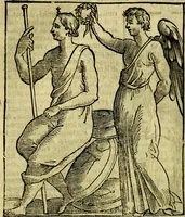 An illustration from Iconologia di Cesare Ripa ... Divisa in tre libri, ne i quali si esprimono varie imagini di virtù, vitij, affetti, passioni humane, arti, discipline, humori, elementi, corpi celesti, prouincie d'Italia, fiumi, & altre materie infinite vtili ad ogni stato di persone (1669)