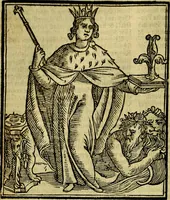 An illustration from Iconologia di Cesare Ripa ... Divisa in tre libri, ne i quali si esprimono varie imagini di virtù, vitij, affetti, passioni humane, arti, discipline, humori, elementi, corpi celesti, prouincie d'Italia, fiumi, & altre materie infinite vtili ad ogni stato di persone (1669)