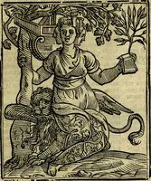 An illustration from Iconologia di Cesare Ripa ... Divisa in tre libri, ne i quali si esprimono varie imagini di virtù, vitij, affetti, passioni humane, arti, discipline, humori, elementi, corpi celesti, prouincie d'Italia, fiumi, & altre materie infinite vtili ad ogni stato di persone (1669)