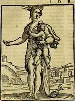 Picture 203 of 358 from Iconologia di Cesare Ripa ... Divisa in tre libri, ne i quali si esprimono varie imagini di virtù, vitij, affetti, passioni humane, arti, discipline, humori, elementi, corpi celesti, prouincie d'Italia, fiumi, & altre materie infinite vtili ad ogni stato di persone (1669), leaf 425