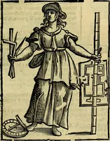 An illustration from Iconologia di Cesare Ripa ... Divisa in tre libri, ne i quali si esprimono varie imagini di virtù, vitij, affetti, passioni humane, arti, discipline, humori, elementi, corpi celesti, prouincie d'Italia, fiumi, & altre materie infinite vtili ad ogni stato di persone (1669)