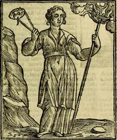 An illustration from Iconologia di Cesare Ripa ... Divisa in tre libri, ne i quali si esprimono varie imagini di virtù, vitij, affetti, passioni humane, arti, discipline, humori, elementi, corpi celesti, prouincie d'Italia, fiumi, & altre materie infinite vtili ad ogni stato di persone (1669)