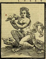 An illustration from Iconologia di Cesare Ripa ... Divisa in tre libri, ne i quali si esprimono varie imagini di virtù, vitij, affetti, passioni humane, arti, discipline, humori, elementi, corpi celesti, prouincie d'Italia, fiumi, & altre materie infinite vtili ad ogni stato di persone (1669)