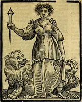 An illustration from Iconologia di Cesare Ripa ... Divisa in tre libri, ne i quali si esprimono varie imagini di virtù, vitij, affetti, passioni humane, arti, discipline, humori, elementi, corpi celesti, prouincie d'Italia, fiumi, & altre materie infinite vtili ad ogni stato di persone (1669)