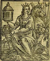 An illustration from Iconologia di Cesare Ripa ... Divisa in tre libri, ne i quali si esprimono varie imagini di virtù, vitij, affetti, passioni humane, arti, discipline, humori, elementi, corpi celesti, prouincie d'Italia, fiumi, & altre materie infinite vtili ad ogni stato di persone (1669)