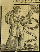 An illustration from Iconologia di Cesare Ripa ... Divisa in tre libri, ne i quali si esprimono varie imagini di virtù, vitij, affetti, passioni humane, arti, discipline, humori, elementi, corpi celesti, prouincie d'Italia, fiumi, & altre materie infinite vtili ad ogni stato di persone (1669)