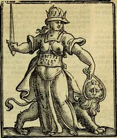 Picture 278 of 358 from Iconologia di Cesare Ripa ... Divisa in tre libri, ne i quali si esprimono varie imagini di virtù, vitij, affetti, passioni humane, arti, discipline, humori, elementi, corpi celesti, prouincie d'Italia, fiumi, & altre materie infinite vtili ad ogni stato di persone (1669), leaf 580