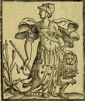 An illustration from Iconologia di Cesare Ripa ... Divisa in tre libri, ne i quali si esprimono varie imagini di virtù, vitij, affetti, passioni humane, arti, discipline, humori, elementi, corpi celesti, prouincie d'Italia, fiumi, & altre materie infinite vtili ad ogni stato di persone (1669)