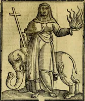 An illustration from Iconologia di Cesare Ripa ... Divisa in tre libri, ne i quali si esprimono varie imagini di virtù, vitij, affetti, passioni humane, arti, discipline, humori, elementi, corpi celesti, prouincie d'Italia, fiumi, & altre materie infinite vtili ad ogni stato di persone (1669)