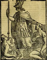 An illustration from Iconologia di Cesare Ripa ... Divisa in tre libri, ne i quali si esprimono varie imagini di virtù, vitij, affetti, passioni humane, arti, discipline, humori, elementi, corpi celesti, prouincie d'Italia, fiumi, & altre materie infinite vtili ad ogni stato di persone (1669)