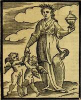 An illustration from Iconologia di Cesare Ripa ... Divisa in tre libri, ne i quali si esprimono varie imagini di virtù, vitij, affetti, passioni humane, arti, discipline, humori, elementi, corpi celesti, prouincie d'Italia, fiumi, & altre materie infinite vtili ad ogni stato di persone (1669)
