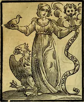 An illustration from Iconologia di Cesare Ripa ... Divisa in tre libri, ne i quali si esprimono varie imagini di virtù, vitij, affetti, passioni humane, arti, discipline, humori, elementi, corpi celesti, prouincie d'Italia, fiumi, & altre materie infinite vtili ad ogni stato di persone (1669)