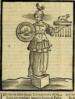 An illustration from Iconologia di Cesare Ripa ... Divisa in tre libri, ne i quali si esprimono varie imagini di virtù, vitij, affetti, passioni humane, arti, discipline, humori, elementi, corpi celesti, prouincie d'Italia, fiumi, & altre materie infinite vtili ad ogni stato di persone (1669)