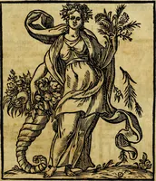 An illustration from Iconologia di Cesare Ripa ... Divisa in tre libri, ne i quali si esprimono varie imagini di virtù, vitij, affetti, passioni humane, arti, discipline, humori, elementi, corpi celesti, prouincie d'Italia, fiumi, & altre materie infinite vtili ad ogni stato di persone (1669)