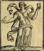 An illustration from Iconologia di Cesare Ripa ... Divisa in tre libri, ne i quali si esprimono varie imagini di virtù, vitij, affetti, passioni humane, arti, discipline, humori, elementi, corpi celesti, prouincie d'Italia, fiumi, & altre materie infinite vtili ad ogni stato di persone (1669)