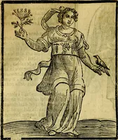 An illustration from Iconologia di Cesare Ripa ... Divisa in tre libri, ne i quali si esprimono varie imagini di virtù, vitij, affetti, passioni humane, arti, discipline, humori, elementi, corpi celesti, prouincie d'Italia, fiumi, & altre materie infinite vtili ad ogni stato di persone (1669)