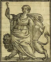 An illustration from Iconologia di Cesare Ripa ... Divisa in tre libri, ne i quali si esprimono varie imagini di virtù, vitij, affetti, passioni humane, arti, discipline, humori, elementi, corpi celesti, prouincie d'Italia, fiumi, & altre materie infinite vtili ad ogni stato di persone (1669)