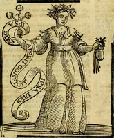 An illustration from Iconologia di Cesare Ripa ... Divisa in tre libri, ne i quali si esprimono varie imagini di virtù, vitij, affetti, passioni humane, arti, discipline, humori, elementi, corpi celesti, prouincie d'Italia, fiumi, & altre materie infinite vtili ad ogni stato di persone (1669)