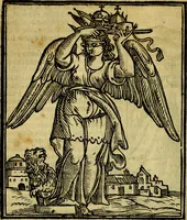 An illustration from Iconologia di Cesare Ripa ... Divisa in tre libri, ne i quali si esprimono varie imagini di virtù, vitij, affetti, passioni humane, arti, discipline, humori, elementi, corpi celesti, prouincie d'Italia, fiumi, & altre materie infinite vtili ad ogni stato di persone (1669)