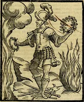 An illustration from Iconologia di Cesare Ripa ... Divisa in tre libri, ne i quali si esprimono varie imagini di virtù, vitij, affetti, passioni humane, arti, discipline, humori, elementi, corpi celesti, prouincie d'Italia, fiumi, & altre materie infinite vtili ad ogni stato di persone (1669)