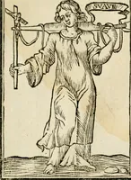 Picture 47 of 189 from Iconologia, of, Uytbeeldingen des verstands : waer in verscheiden afbeeldingen van deughden, ondeughden, genegentheden, menschlijcke hertztochten, konsten, leeringen, sinlijckheden, elementen, hemelsche lichamen, landschappen van Italien, revieren van alle deelen des werrelts, en alle andere ontallijcke stoffen, met hare verklaringen, werden verhandelt : een werck dat dienstigh is, allen reedenaers, poëten, schilders, beeldhouwers, teyckenaers, en alle andere konstbeminders en liefhebbers der geleertheyt en eerlijcke wetenschappen ... (1644), leaf 163