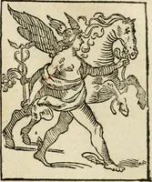 An illustration from Iconologia, of, Uytbeeldingen des verstands : waer in verscheiden afbeeldingen van deughden, ondeughden, genegentheden, menschlijcke hertztochten, konsten, leeringen, sinlijckheden, elementen, hemelsche lichamen, landschappen van Italien, revieren van alle deelen des werrelts, en alle andere ontallijcke stoffen, met hare verklaringen, werden verhandelt : een werck dat dienstigh is, allen reedenaers, poëten, schilders, beeldhouwers, teyckenaers, en alle andere konstbeminders en liefhebbers der geleertheyt en eerlijcke wetenschappen ... (1644)