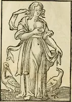 An illustration from Iconologia, of, Uytbeeldingen des verstands : waer in verscheiden afbeeldingen van deughden, ondeughden, genegentheden, menschlijcke hertztochten, konsten, leeringen, sinlijckheden, elementen, hemelsche lichamen, landschappen van Italien, revieren van alle deelen des werrelts, en alle andere ontallijcke stoffen, met hare verklaringen, werden verhandelt : een werck dat dienstigh is, allen reedenaers, poëten, schilders, beeldhouwers, teyckenaers, en alle andere konstbeminders en liefhebbers der geleertheyt en eerlijcke wetenschappen ... (1644)