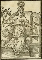 Picture 67 of 189 from Iconologia, of, Uytbeeldingen des verstands : waer in verscheiden afbeeldingen van deughden, ondeughden, genegentheden, menschlijcke hertztochten, konsten, leeringen, sinlijckheden, elementen, hemelsche lichamen, landschappen van Italien, revieren van alle deelen des werrelts, en alle andere ontallijcke stoffen, met hare verklaringen, werden verhandelt : een werck dat dienstigh is, allen reedenaers, poëten, schilders, beeldhouwers, teyckenaers, en alle andere konstbeminders en liefhebbers der geleertheyt en eerlijcke wetenschappen ... (1644), leaf 201