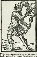 Picture 70 of 189 from Iconologia, of, Uytbeeldingen des verstands : waer in verscheiden afbeeldingen van deughden, ondeughden, genegentheden, menschlijcke hertztochten, konsten, leeringen, sinlijckheden, elementen, hemelsche lichamen, landschappen van Italien, revieren van alle deelen des werrelts, en alle andere ontallijcke stoffen, met hare verklaringen, werden verhandelt : een werck dat dienstigh is, allen reedenaers, poëten, schilders, beeldhouwers, teyckenaers, en alle andere konstbeminders en liefhebbers der geleertheyt en eerlijcke wetenschappen ... (1644), leaf 206