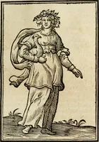 An illustration from Iconologia, of, Uytbeeldingen des verstands : waer in verscheiden afbeeldingen van deughden, ondeughden, genegentheden, menschlijcke hertztochten, konsten, leeringen, sinlijckheden, elementen, hemelsche lichamen, landschappen van Italien, revieren van alle deelen des werrelts, en alle andere ontallijcke stoffen, met hare verklaringen, werden verhandelt : een werck dat dienstigh is, allen reedenaers, poëten, schilders, beeldhouwers, teyckenaers, en alle andere konstbeminders en liefhebbers der geleertheyt en eerlijcke wetenschappen ... (1644)