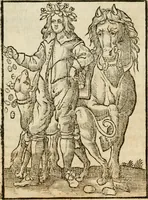 An illustration from Iconologia, of, Uytbeeldingen des verstands : waer in verscheiden afbeeldingen van deughden, ondeughden, genegentheden, menschlijcke hertztochten, konsten, leeringen, sinlijckheden, elementen, hemelsche lichamen, landschappen van Italien, revieren van alle deelen des werrelts, en alle andere ontallijcke stoffen, met hare verklaringen, werden verhandelt : een werck dat dienstigh is, allen reedenaers, poëten, schilders, beeldhouwers, teyckenaers, en alle andere konstbeminders en liefhebbers der geleertheyt en eerlijcke wetenschappen ... (1644)
