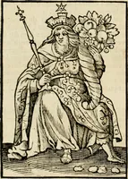 Picture 83 of 189 from Iconologia, of, Uytbeeldingen des verstands : waer in verscheiden afbeeldingen van deughden, ondeughden, genegentheden, menschlijcke hertztochten, konsten, leeringen, sinlijckheden, elementen, hemelsche lichamen, landschappen van Italien, revieren van alle deelen des werrelts, en alle andere ontallijcke stoffen, met hare verklaringen, werden verhandelt : een werck dat dienstigh is, allen reedenaers, poëten, schilders, beeldhouwers, teyckenaers, en alle andere konstbeminders en liefhebbers der geleertheyt en eerlijcke wetenschappen ... (1644), leaf 245