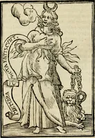 Picture 86 of 189 from Iconologia, of, Uytbeeldingen des verstands : waer in verscheiden afbeeldingen van deughden, ondeughden, genegentheden, menschlijcke hertztochten, konsten, leeringen, sinlijckheden, elementen, hemelsche lichamen, landschappen van Italien, revieren van alle deelen des werrelts, en alle andere ontallijcke stoffen, met hare verklaringen, werden verhandelt : een werck dat dienstigh is, allen reedenaers, poëten, schilders, beeldhouwers, teyckenaers, en alle andere konstbeminders en liefhebbers der geleertheyt en eerlijcke wetenschappen ... (1644), leaf 281