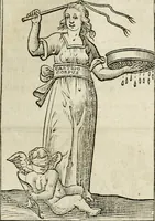 Picture 87 of 189 from Iconologia, of, Uytbeeldingen des verstands : waer in verscheiden afbeeldingen van deughden, ondeughden, genegentheden, menschlijcke hertztochten, konsten, leeringen, sinlijckheden, elementen, hemelsche lichamen, landschappen van Italien, revieren van alle deelen des werrelts, en alle andere ontallijcke stoffen, met hare verklaringen, werden verhandelt : een werck dat dienstigh is, allen reedenaers, poëten, schilders, beeldhouwers, teyckenaers, en alle andere konstbeminders en liefhebbers der geleertheyt en eerlijcke wetenschappen ... (1644), leaf 284